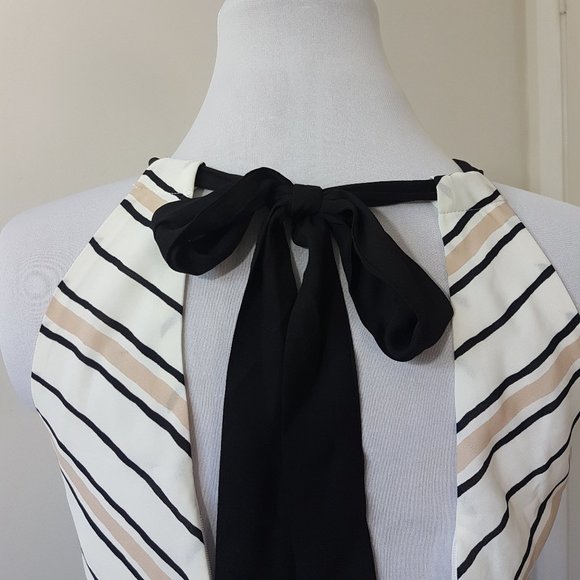 Lulu's White Striped Halter Dress - Picture 3 of 5